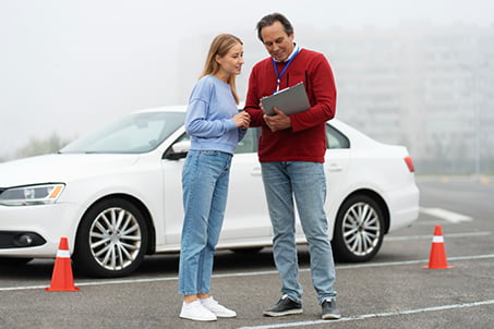 Driving Lessons for Students 3 during first driving lesson